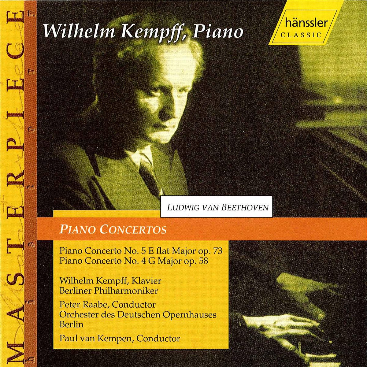 Beethoven Piano Concertos Nos 4 And 5 1935 1941 De Wilhelm Kempff