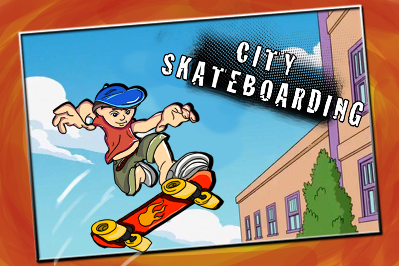 city skateboarding - extreme grind stunt skaters