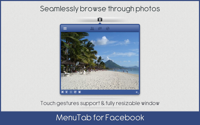 ‎MenuTab for Facebook Screenshot
