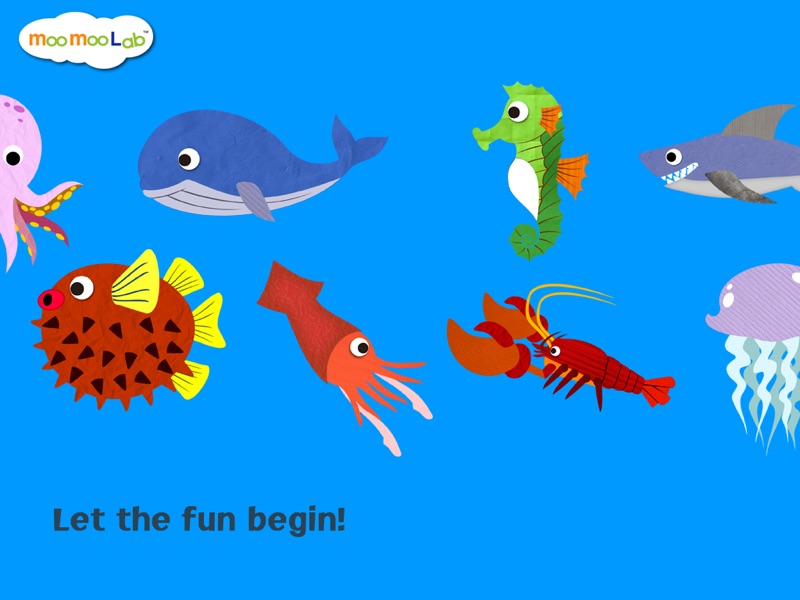 marine animals - puzzle, coloring and underwater