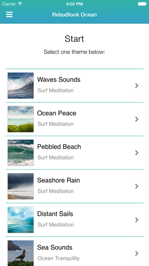 ‎RelaxBook Ocean - Sleep sounds for you to relax with waves, ocean, birds and more Screenshot