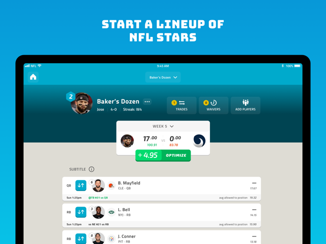 ‎NFL Fantasy Football Screenshot