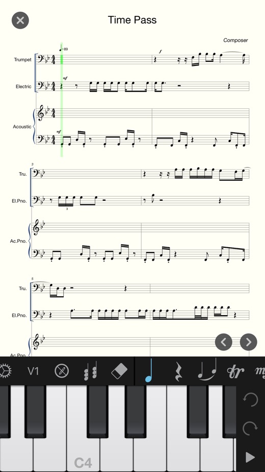 钢琴  - 五线谱钢琴谱乐谱作曲 app 截图