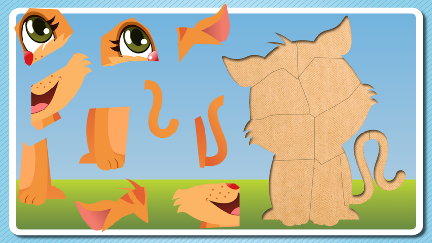 儿童拼图—一个为儿童设计的有趣益智游戏.