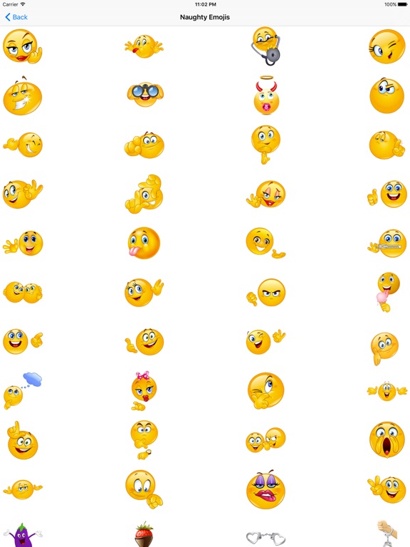 Flirty Emoji Adult Icons Apprecs