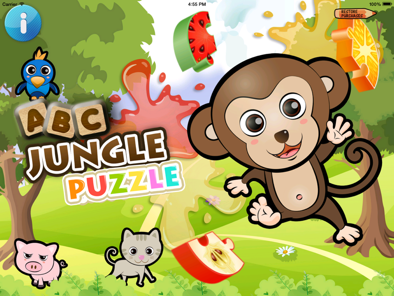 abc jungle puzzelspel hd - voor alle leeftijden