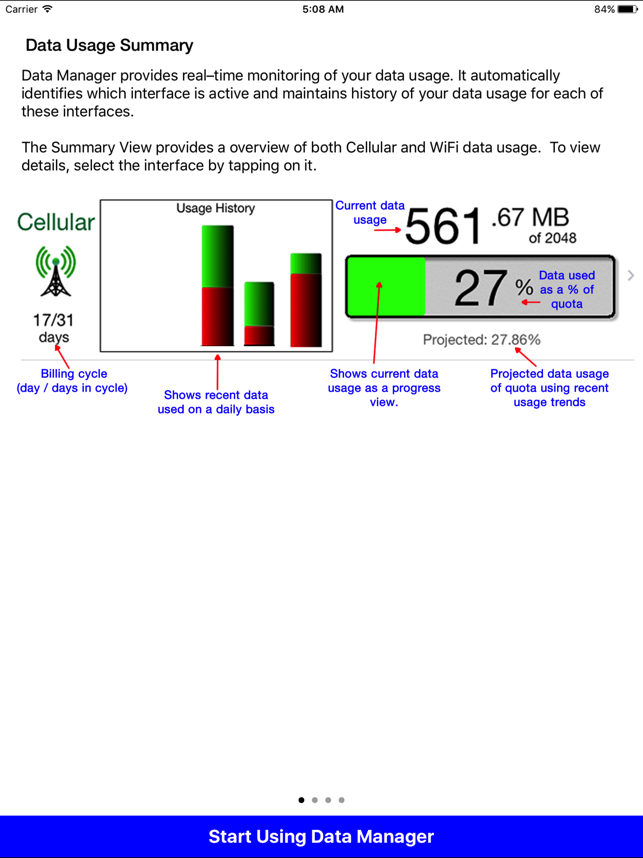 ‎Data Manager Pro - Data Usage Screenshot