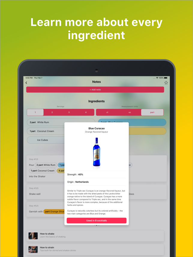 ‎Cocktail Flow - Drink Recipes Screenshot