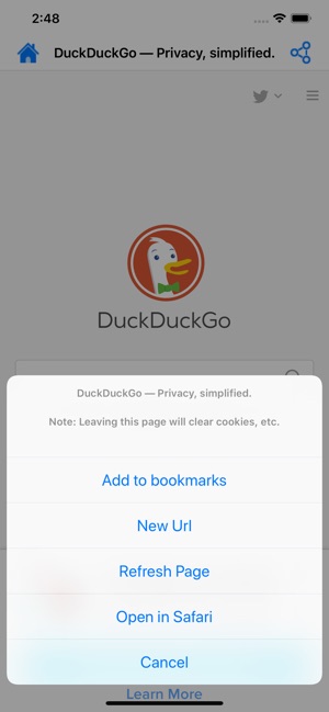 Locked Bookmarks Screenshot