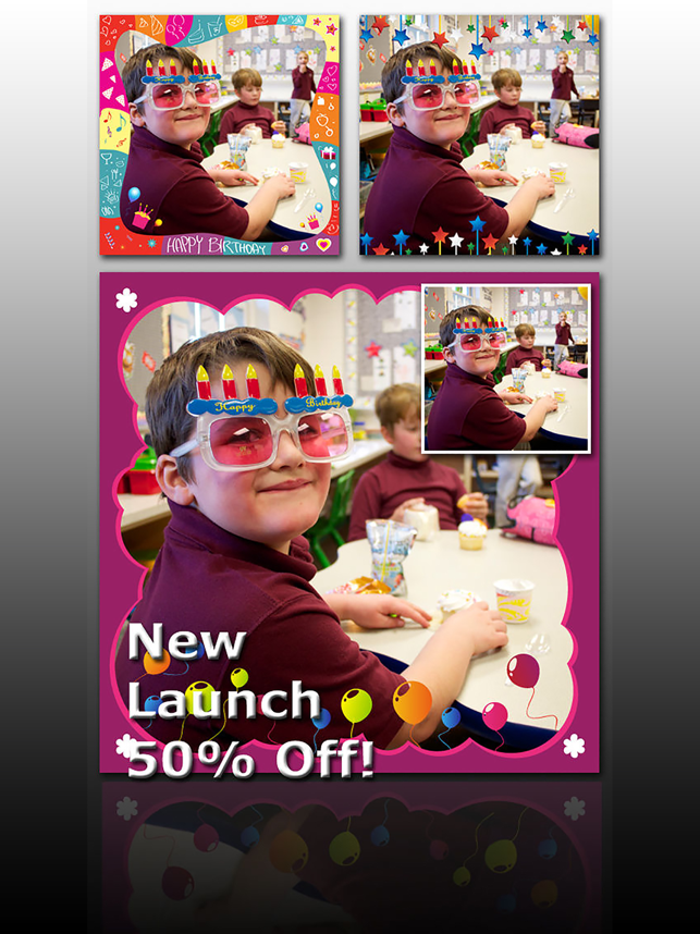 ‎Birthday Frame Greetings Screenshot