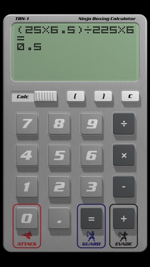 Ninja Boxing Calculator Screenshot