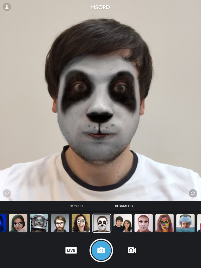 ‎MSQRD — Live Filters & Face Swap for Video Selfies Screenshot