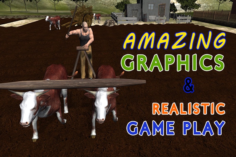 bull cart farming simulator – bullock riding & racing