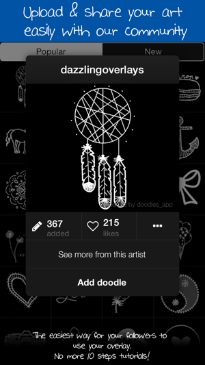 ‎Doodles (Photo Editor for Beautiful DIY Overlay Crop Collage Effect on Instagram) Screenshot