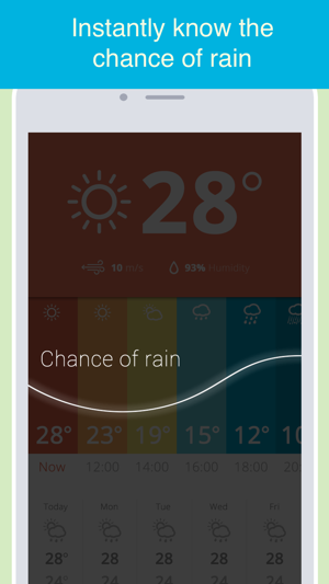 ‎Weather glance - accurate & beautiful forecast with widget Screenshot