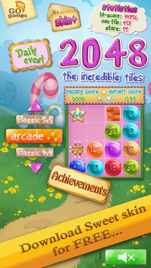 The Incredible Tiles 2048 Screenshot