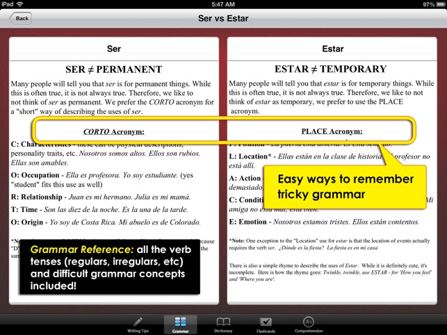 ‎High School Spanish - Best Dictionary App for Learning Spanish & Studying Vocabulary Screenshot