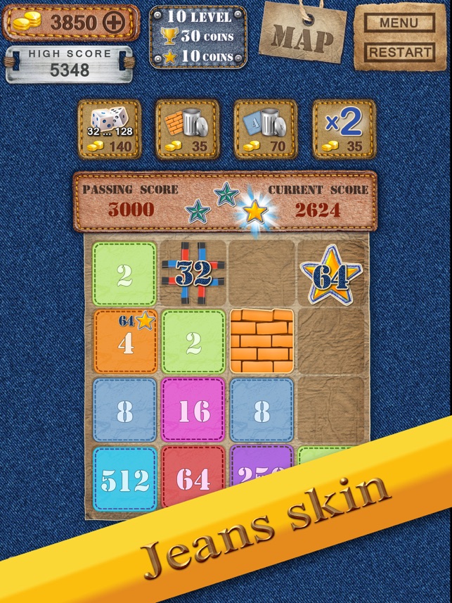 The Incredible Tiles 2048 Screenshot