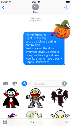 Crazy Halloween Sticker for iMessage #16 Screenshot