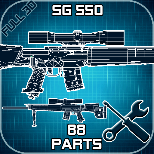 SG 550 Disassembly 3D