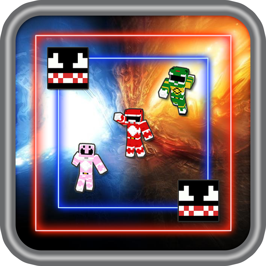 5 Colors Hero Rangers Escape - Power Block Craft World Edition