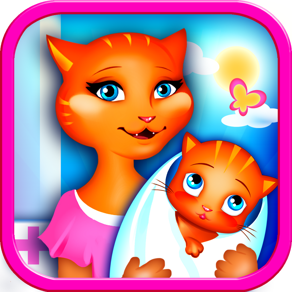 Mommy's New-Born Baby Pet - my child kitty and emma puppy virtual vet care