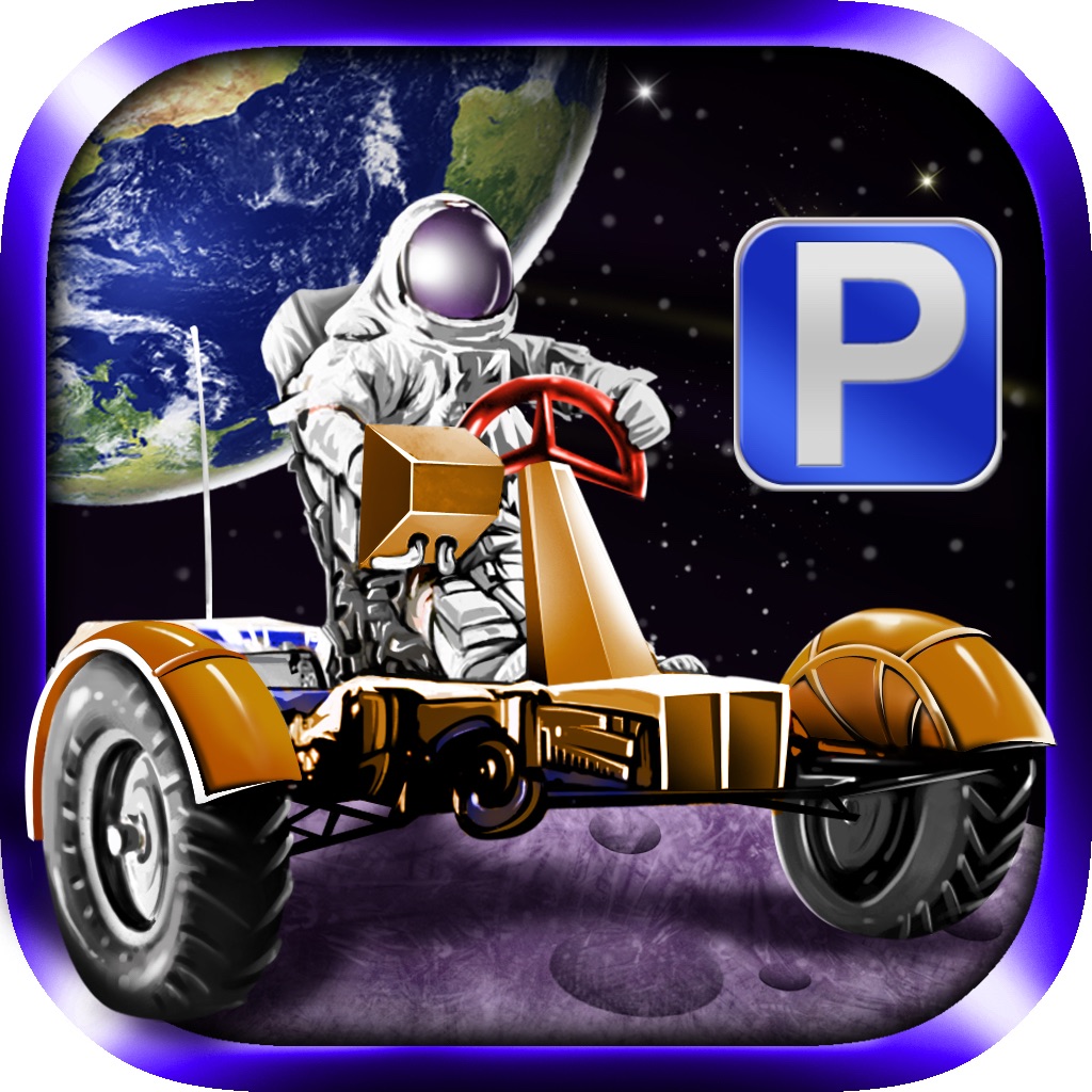 3D Moon Base Parking PRO - Full Lunar Buggy Driving Version