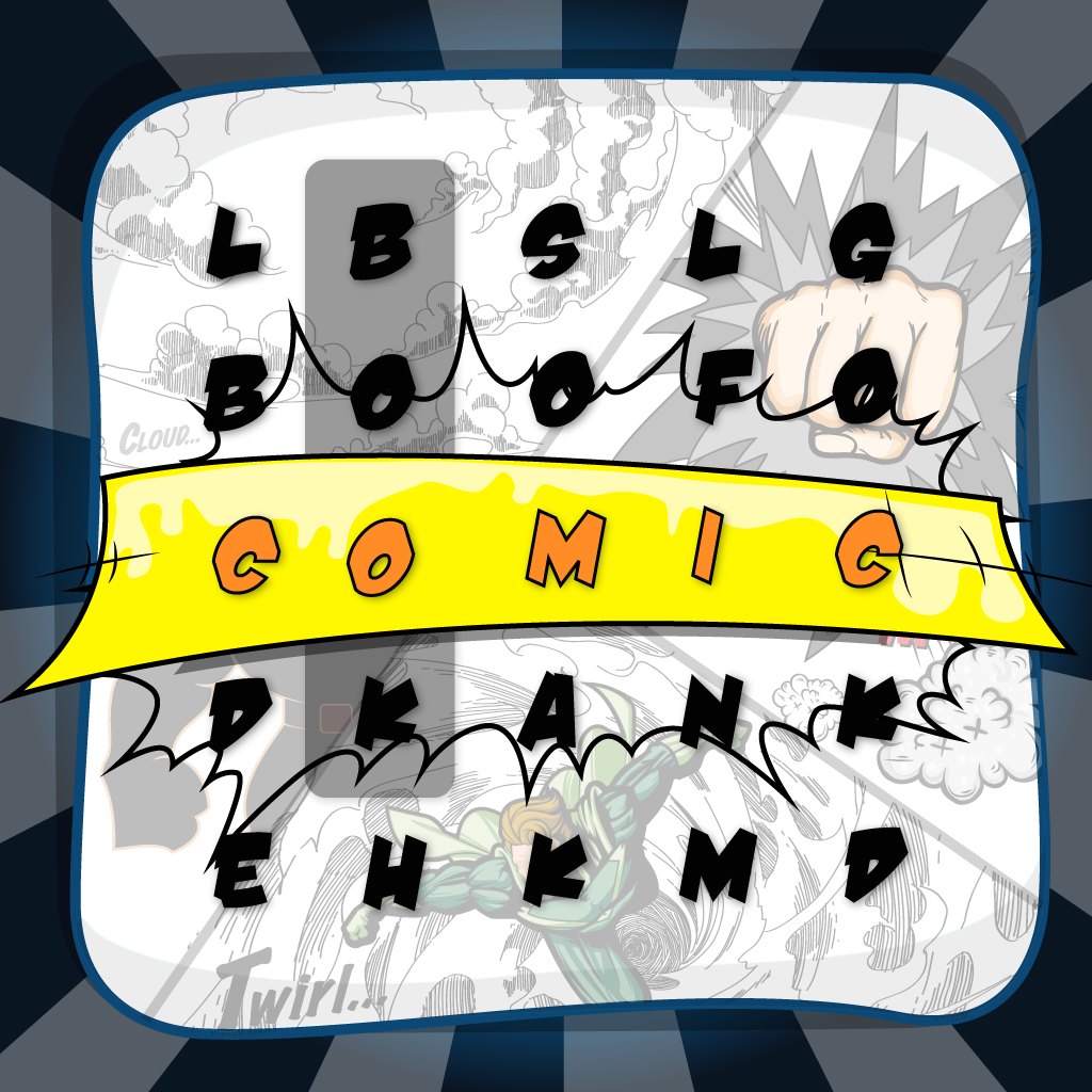 Word Search Cartoon Comic and Superhero “Fanfiction Book Edition” icon