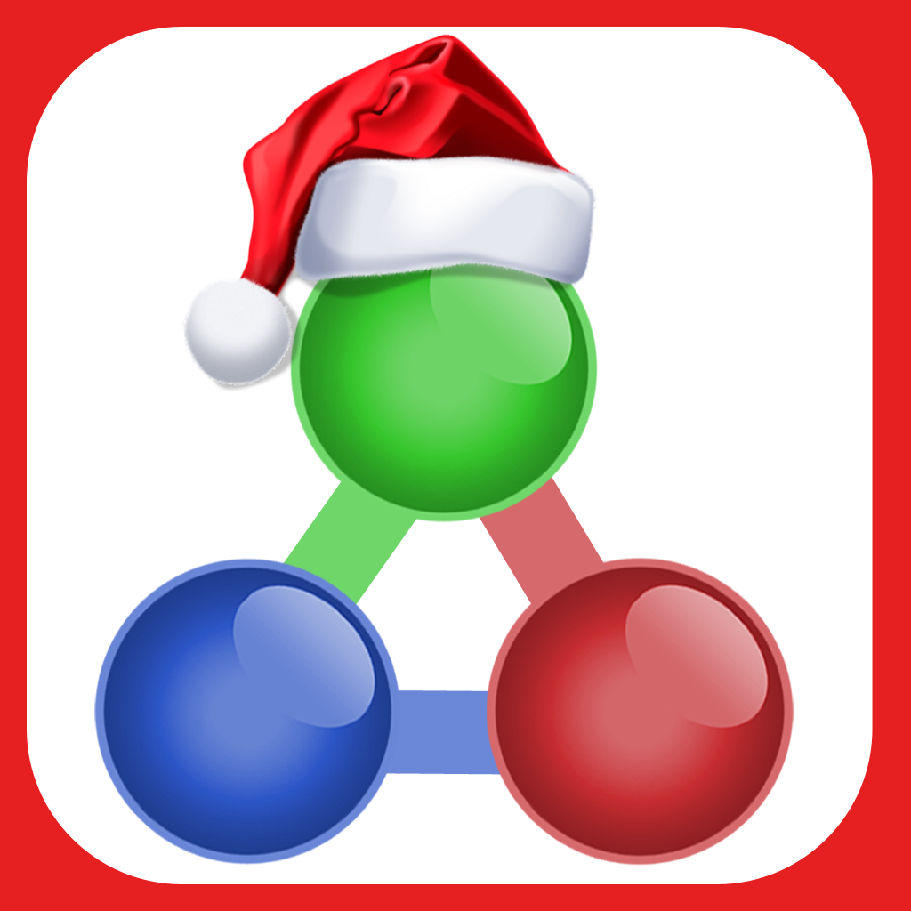 Santa Color Bubble - Fully Connecting Dot Flow Game