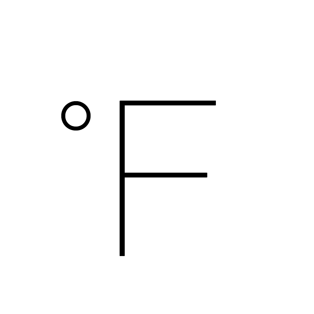 Degree : Fahrenheit icon