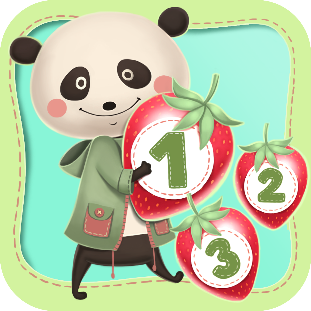 Little School: educational games for preschoolers, learn numbers 1 to 10 with panda, learn colors and shapes, spot the differences! icon