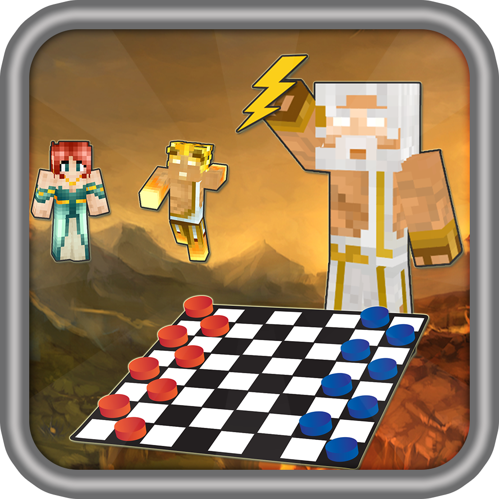 Greek Gods Mythology Heroes Checkers ( Blocks Edition )