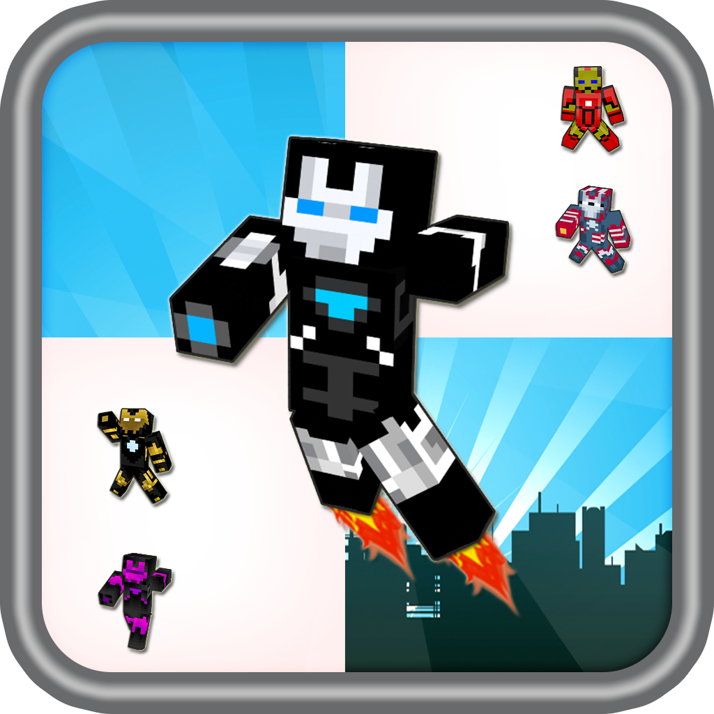 Iron Blocks 3D Hero Step Up Pro - man & boy block edition icon