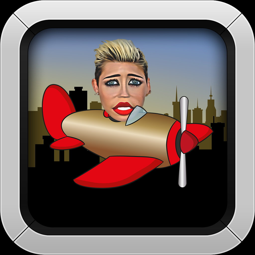 Airplane Fly - With Miley Cyrus Addictive Retro Game icon