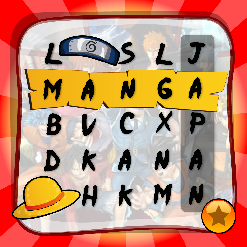 Word Search Manga “Japanese Top Hit Cartoon Edition” icon