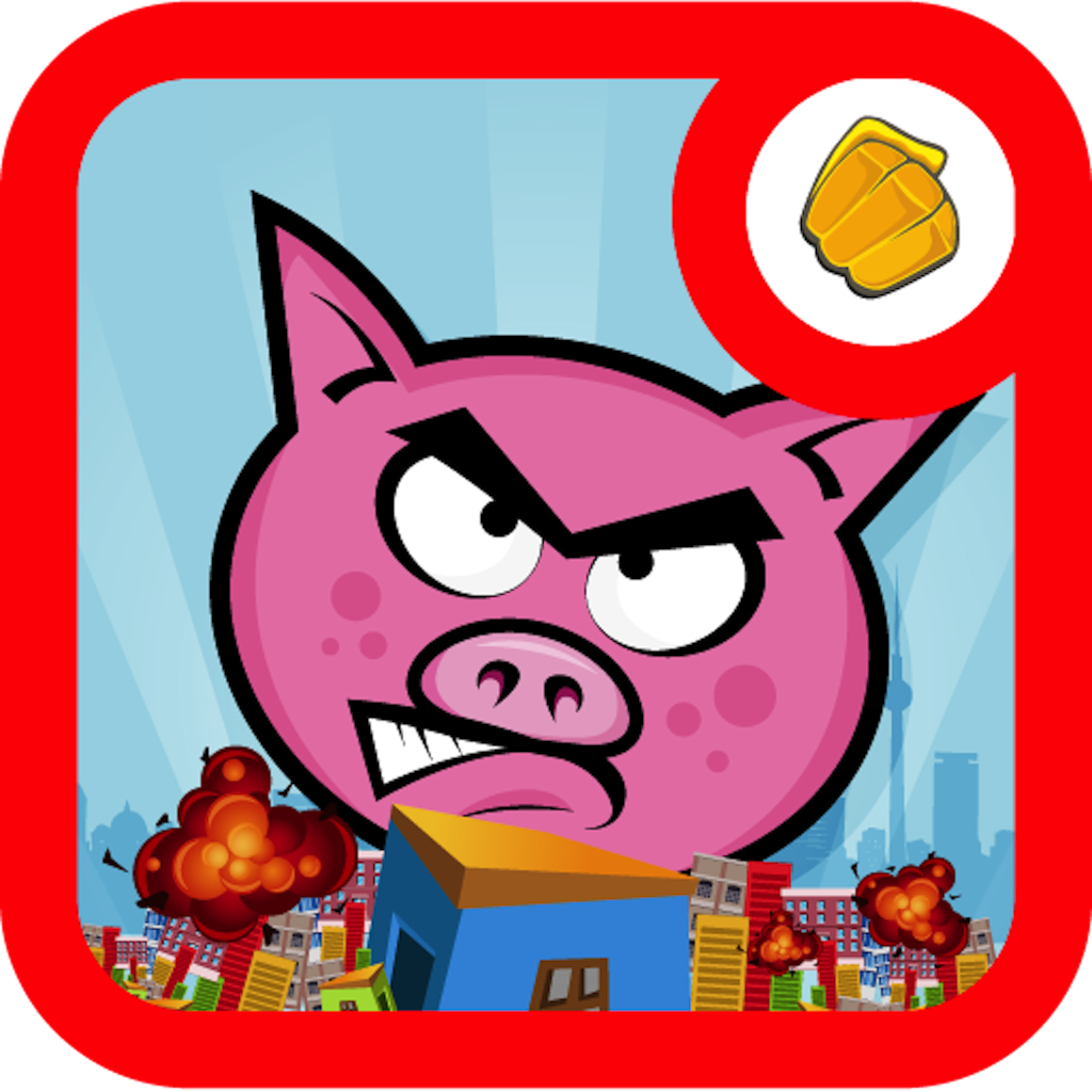 Piggy Power - Angry Ninja Pigs Revenge Race Free Game