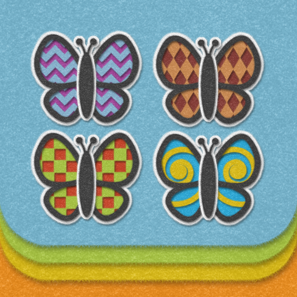 Fun Felt Games - Butterfly Match icon