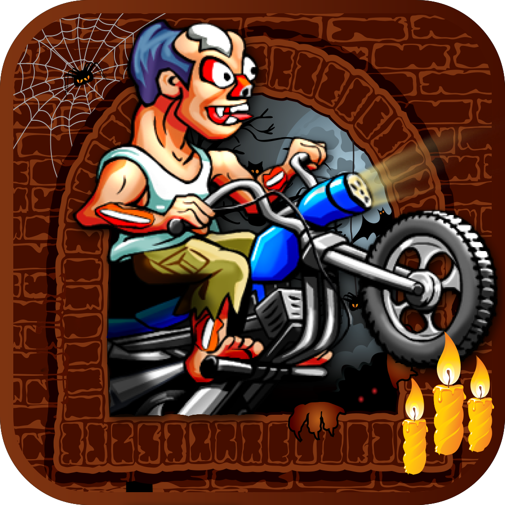 Zombie Nights on Motorbikes Free Arcade HD Racing