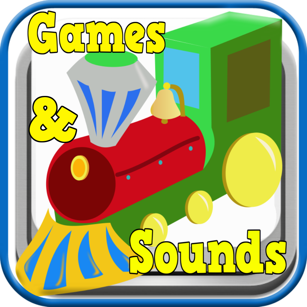 Train Games For Kids: Fun Toddler & Preschool Activites-Locomotive Sounds, Animal & Dinosaur Matching & Cute Railroad Puzzles icon