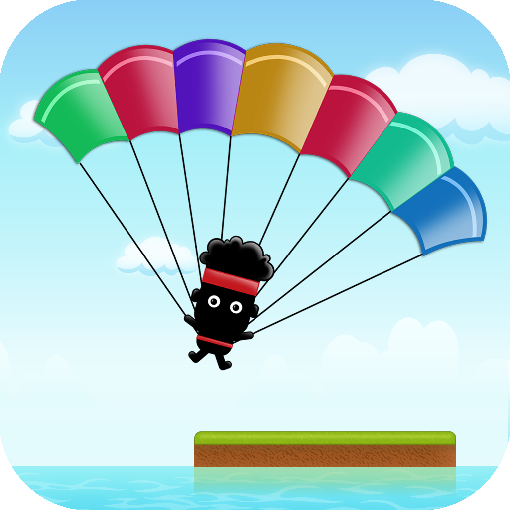 Jump Chute - share your high scores via facebook, twitter, email icon