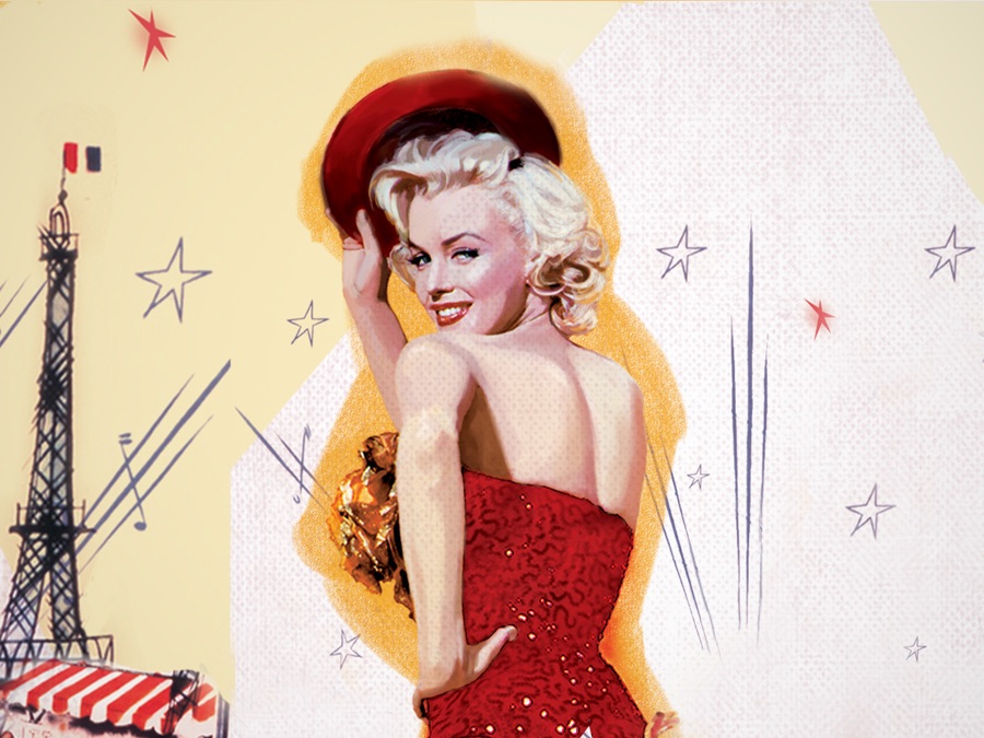 Figurine Marilyn Monroe – Les Hommes Préfèrent Les Blondes – 40 Cm – PoiSize – Boîte Scellée