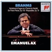 Brahms: Handel Variations, Six Piano Pieces, Op. 118 & Rhapsodies, Op. 79 artwork