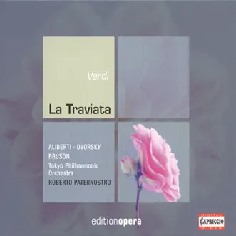 La traviata: Act II Scene 1: Bella voi siete (Germont, Violetta) by Peter Dvorský, Renato Bruson, Lucia Aliberti, Tokyo Philharmonic Orchestra, Roberto Paternostro, Fumiko Mochiki, Yasuo Yanagisawa, Hiroyuko Okayama, Hirochi Mochiki, Akihito Shikano, Shigeru Sawa, Kazuhiko Ichikawa, Toshiro Ishii, Katruaki Fukui & Fujiwara Opera Chorus song reviws