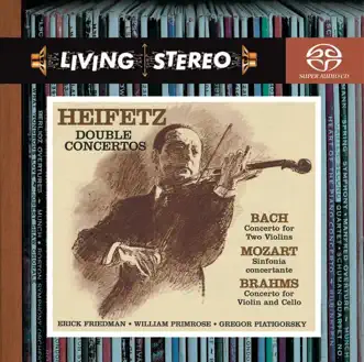 Bach: Concerto for Two Violins - Brahms: Concerto for Violin and Cello - Mozart: Sinfonia Concertante by Jascha Heifetz album reviews, ratings, credits