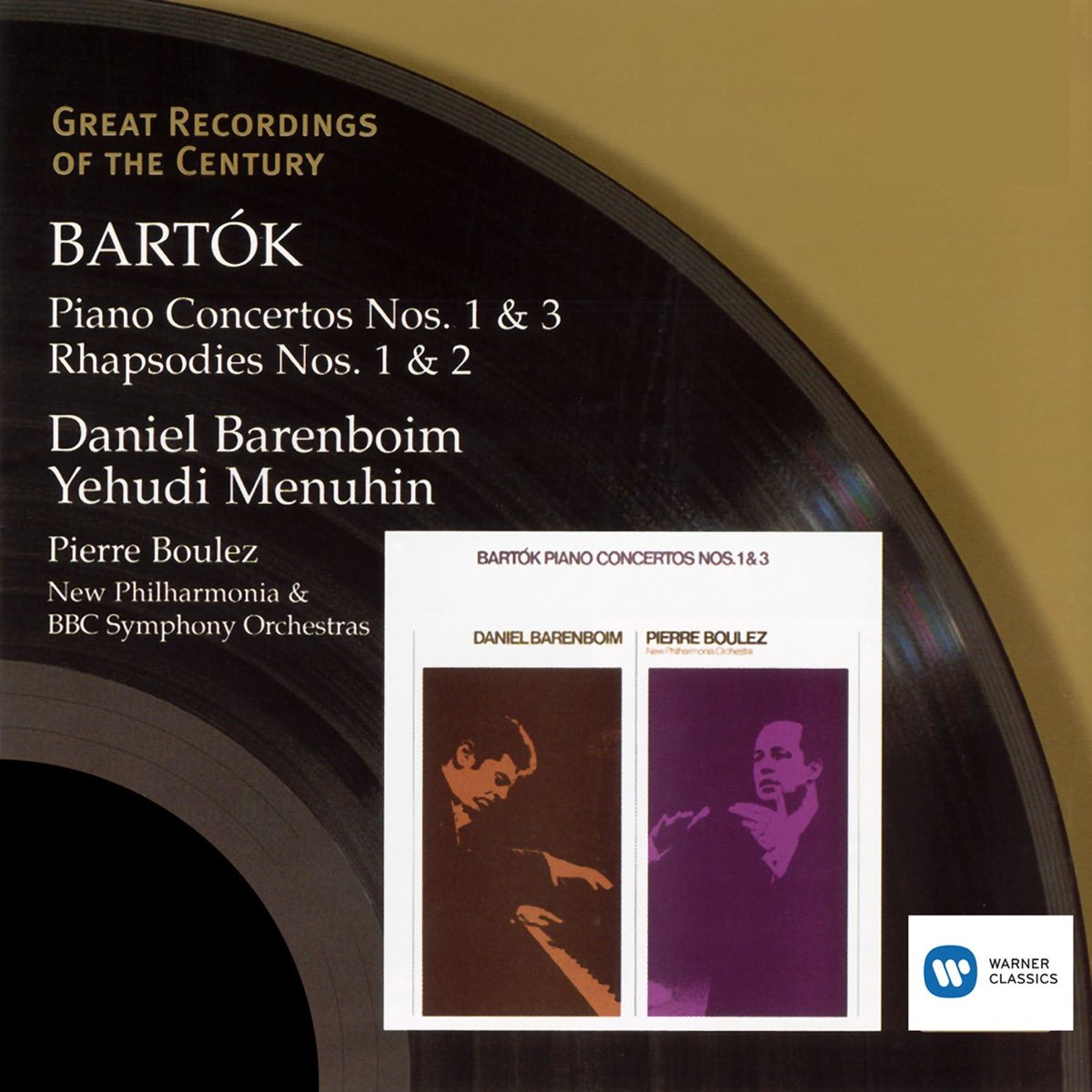 ‎apple Music 上丹尼尔・巴伦博伊姆 皮埃尔·布列兹 And Yehudi Menuhin的专辑《bartok Piano