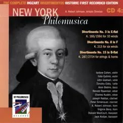 The Complete Mozart Divertimentos Historic First Recorded Edition CD 4 by New York Philomusica album reviews, ratings, credits
