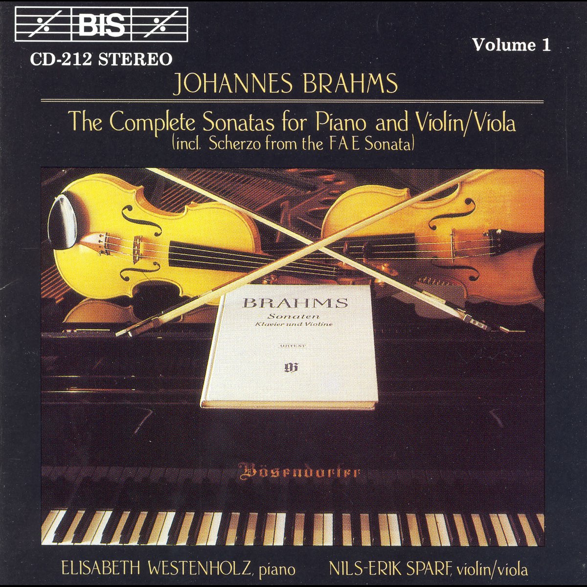 ‎brahms Complete Violin Viola Sonatas Vol 1 By Elisabeth Westenholz And Nils Erik Sparf On