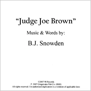 télécharger l'album BJ Snowden - Judge Joe Brown