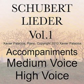 Schubert Lieder, Vol. 1 (10 favorites) Accompaniments for Medium and High Voice with Transpositions artwork