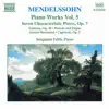 Mendelssohn: 7 Characteristic Pieces, Op. 7 - Fantasia, Op. 28 album lyrics, reviews, download